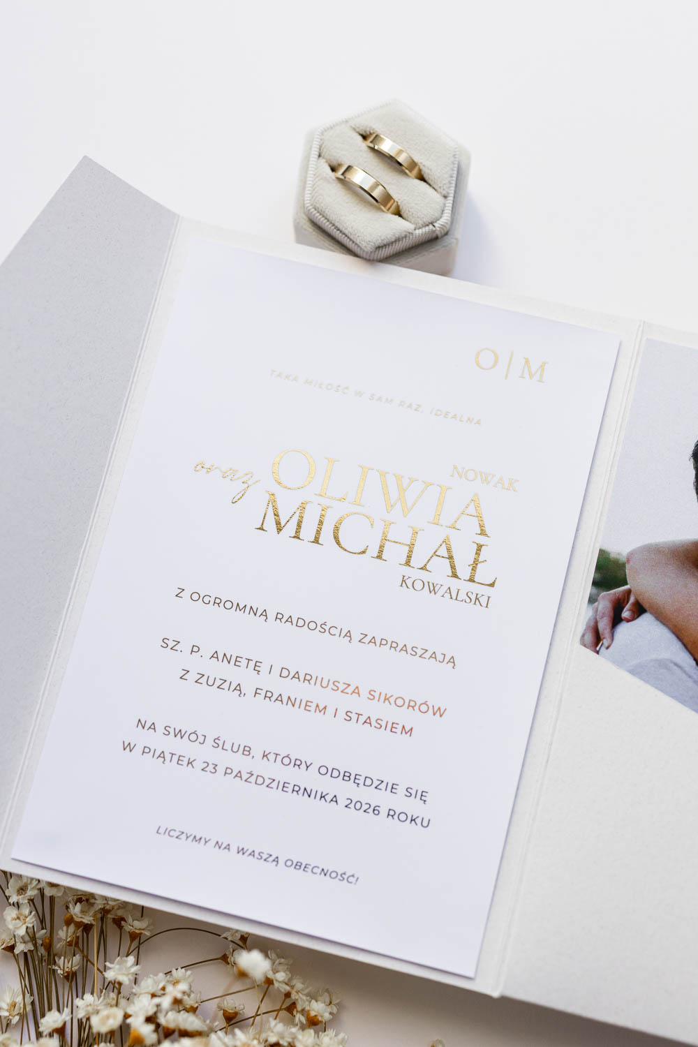 ZAPROSZENIE ŚLUBNE GLAMOUR | AURA - obrazek 3