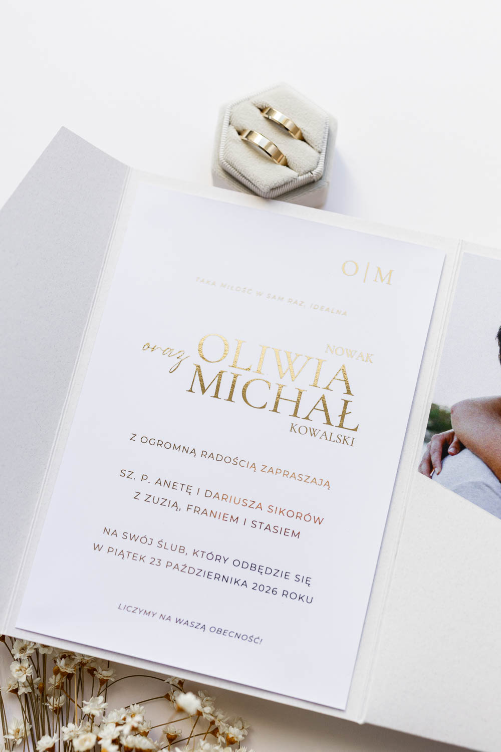 ZAPROSZENIE ŚLUBNE GLAMOUR | AURA - obrazek 4