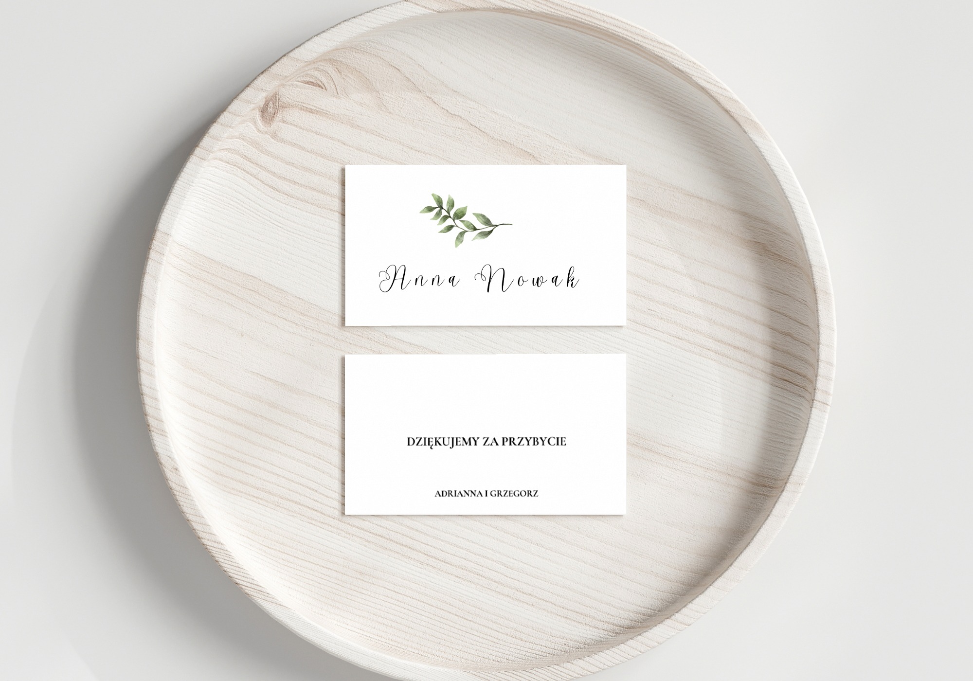 WINIETKA WESELNA NA STÓŁ ZIELONY LIŚĆ - obrazek 2