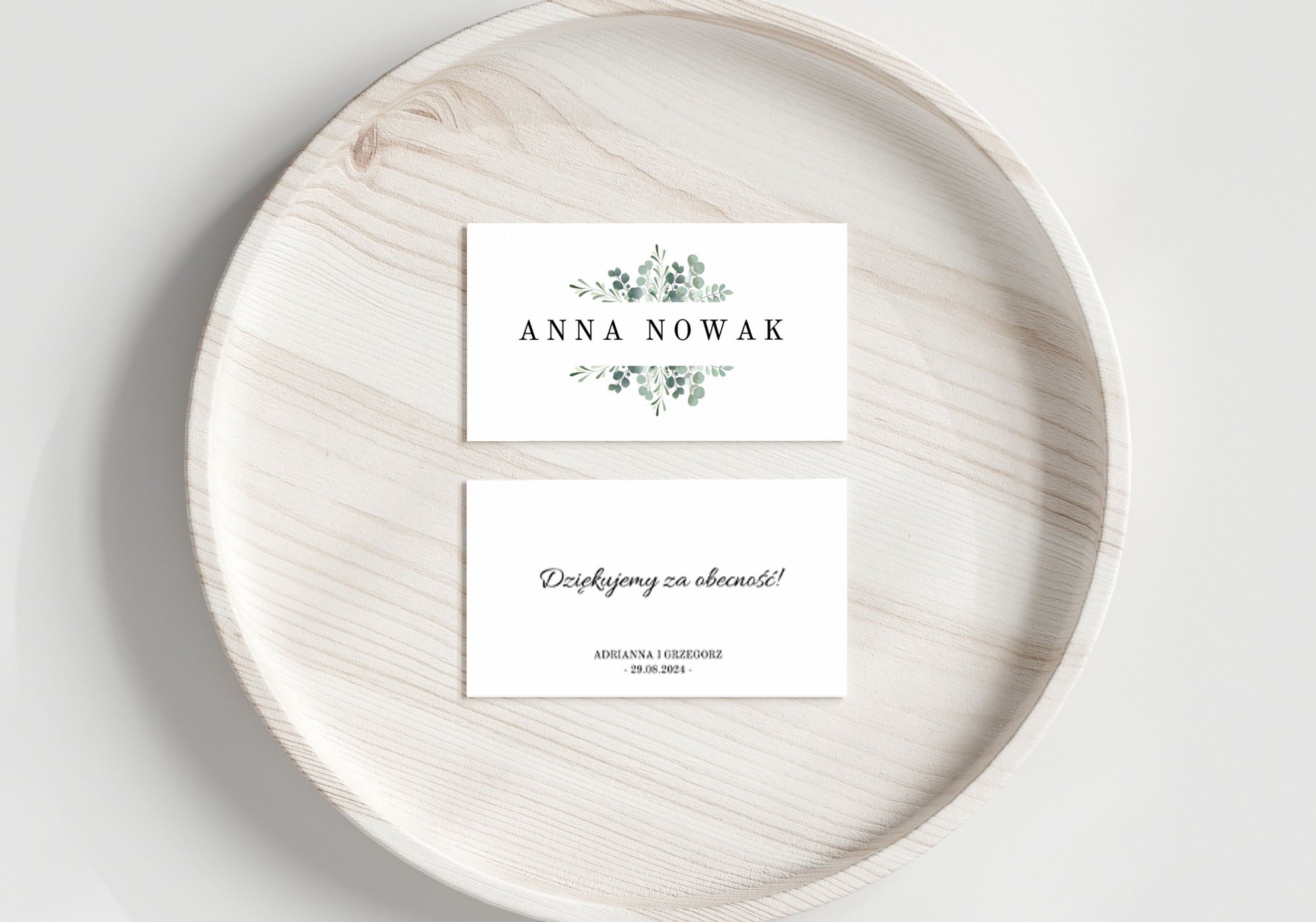 WINIETKA WESELNA NA STÓŁ EUKALIPTUS II - obrazek 2