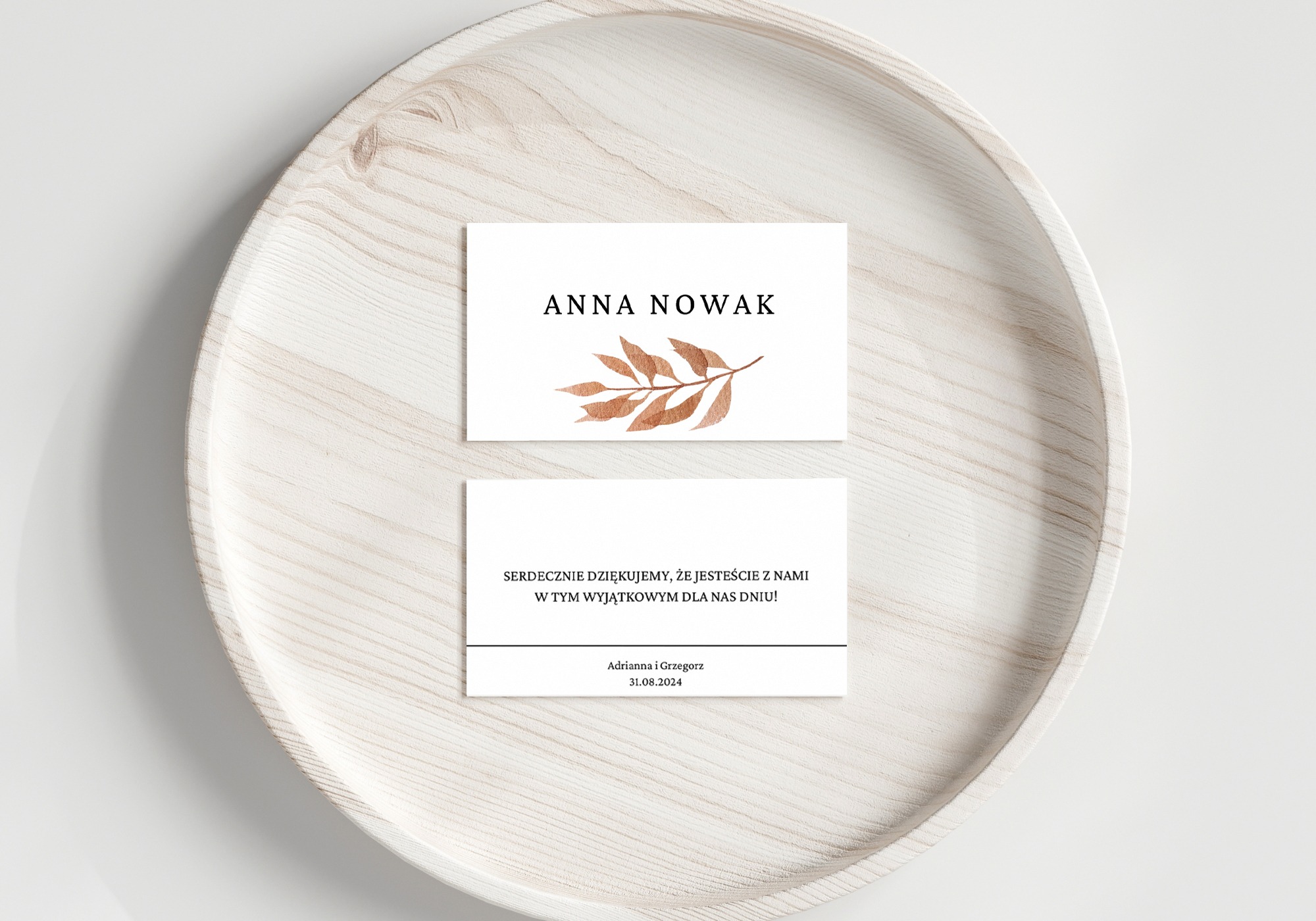 WINIETKA WESELNA NA STÓŁ | LIŚĆ JESIENNY III - obrazek 2