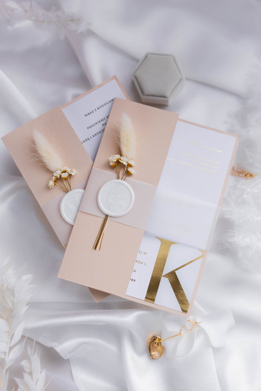 ZAPROSZENIE NA ŚLUB W FOLDERZE | IVORY