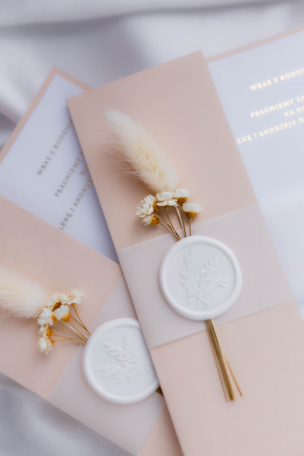 ZAPROSZENIE NA ŚLUB W FOLDERZE | IVORY - obrazek 2