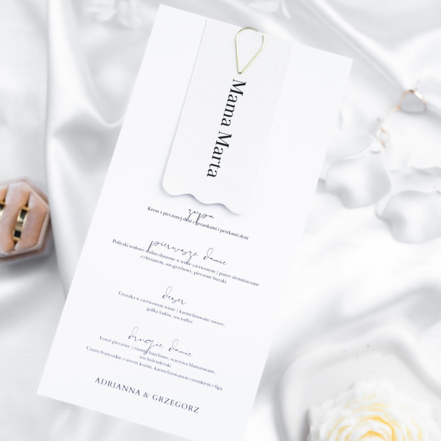 MENU WESELNE Z WINIETKĄ CELESTE