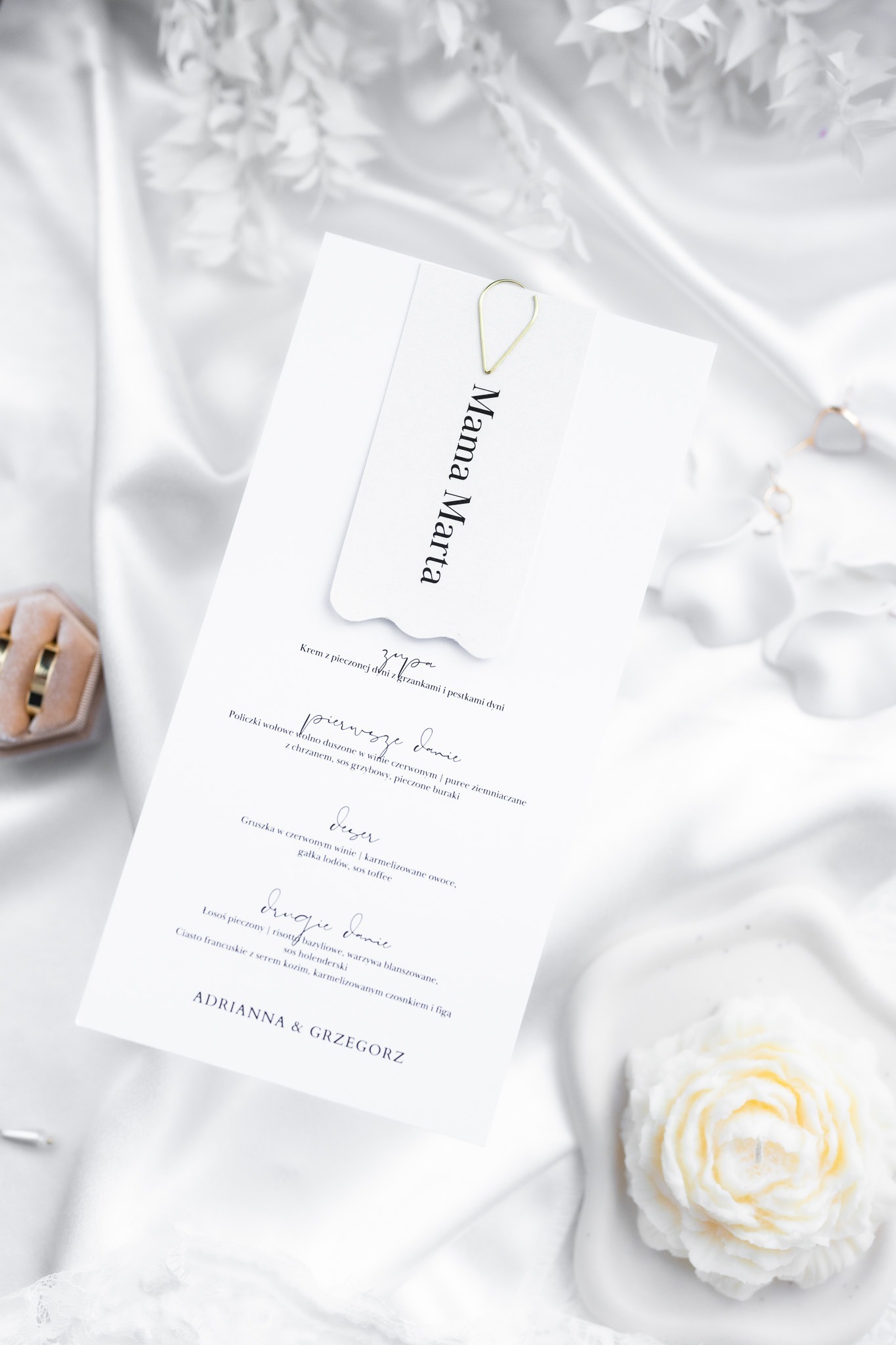 MENU WESELNE Z WINIETKĄ CELESTE