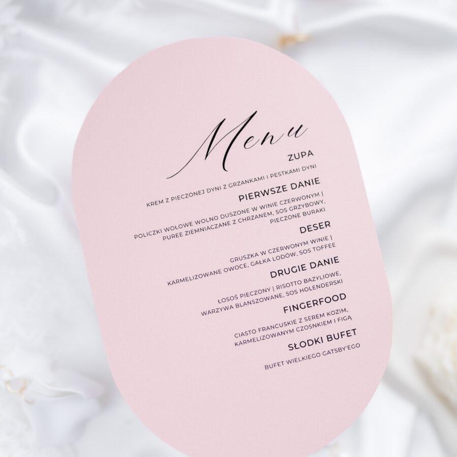 MENU WESELNE OWALNE CIPRIA