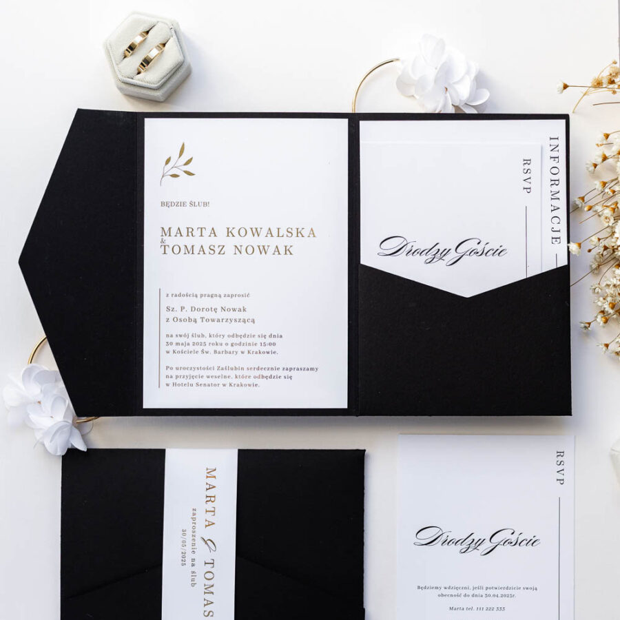 ZAPROSZENIE NA ŚLUB FOLDER | MARIELLE