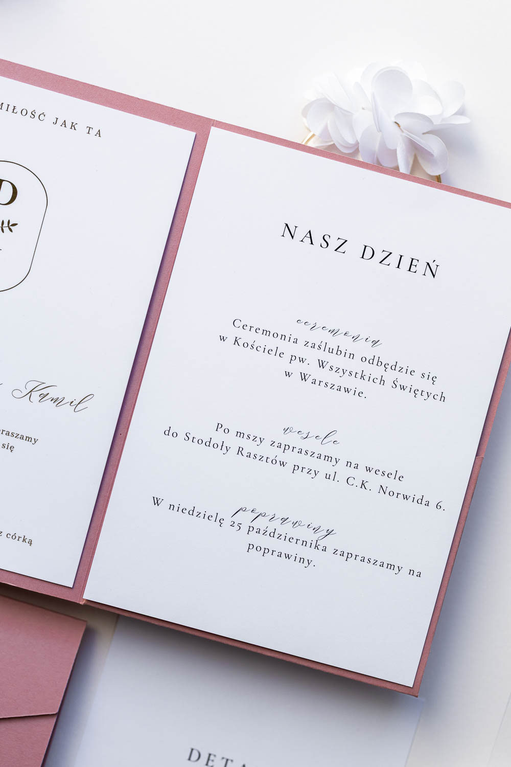 ZAPROSZENIE NA ŚLUB FOLDER | CIPRIA - obrazek 4