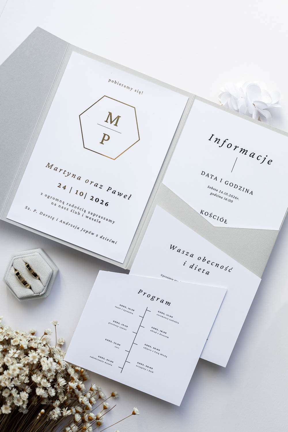 ZAPROSZENIE NA ŚLUB FOLDER | CLARISSE - obrazek 3