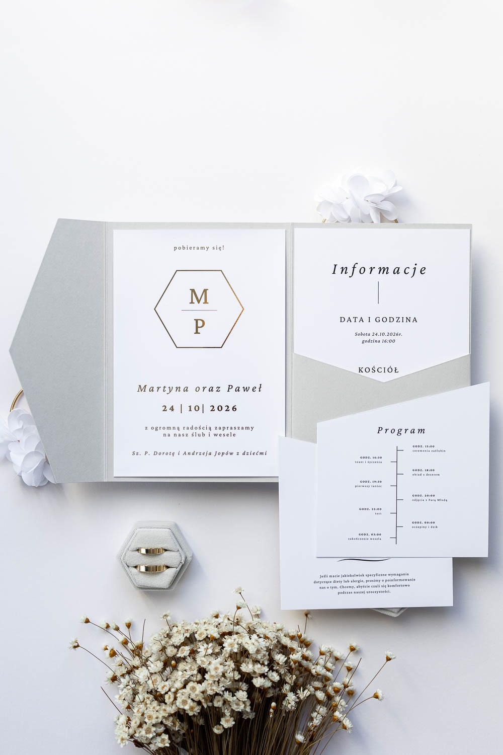 ZAPROSZENIE NA ŚLUB FOLDER | CLARISSE