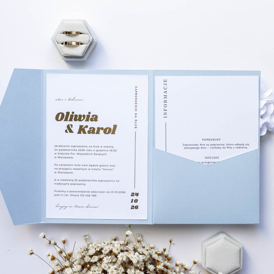 ZAPROSZENIE NA ŚLUB FOLDER | VELLORA