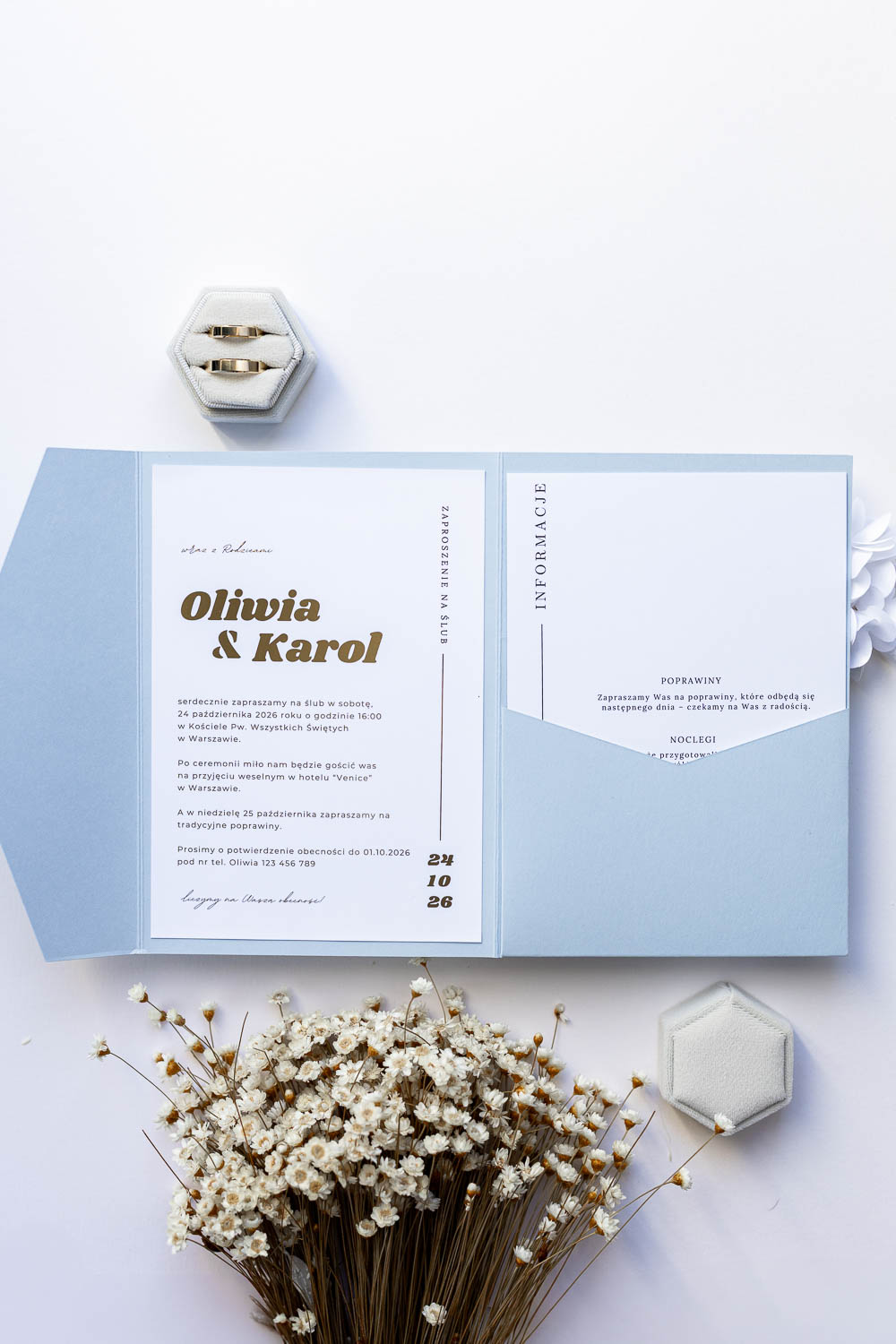 ZAPROSZENIE NA ŚLUB FOLDER | VELLORA