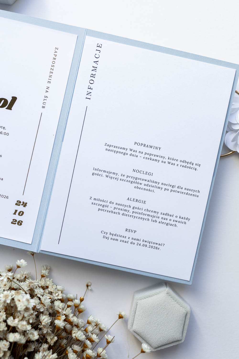 ZAPROSZENIE NA ŚLUB FOLDER | VELLORA - obrazek 5