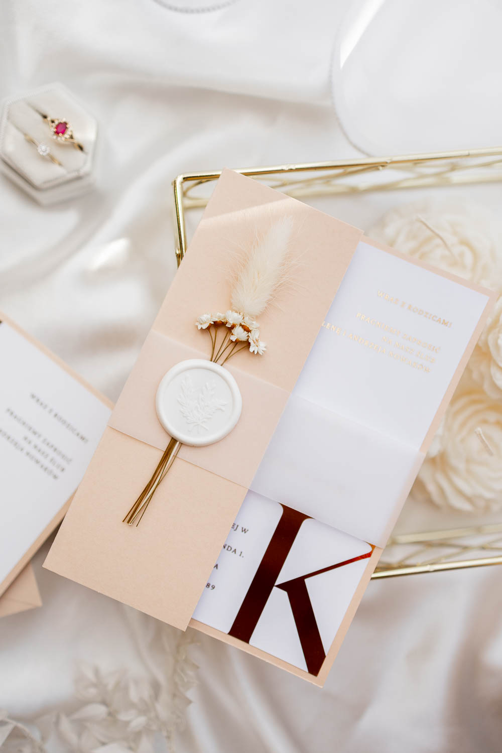 ZAPROSZENIE NA ŚLUB W FOLDERZE | IVORY - obrazek 6