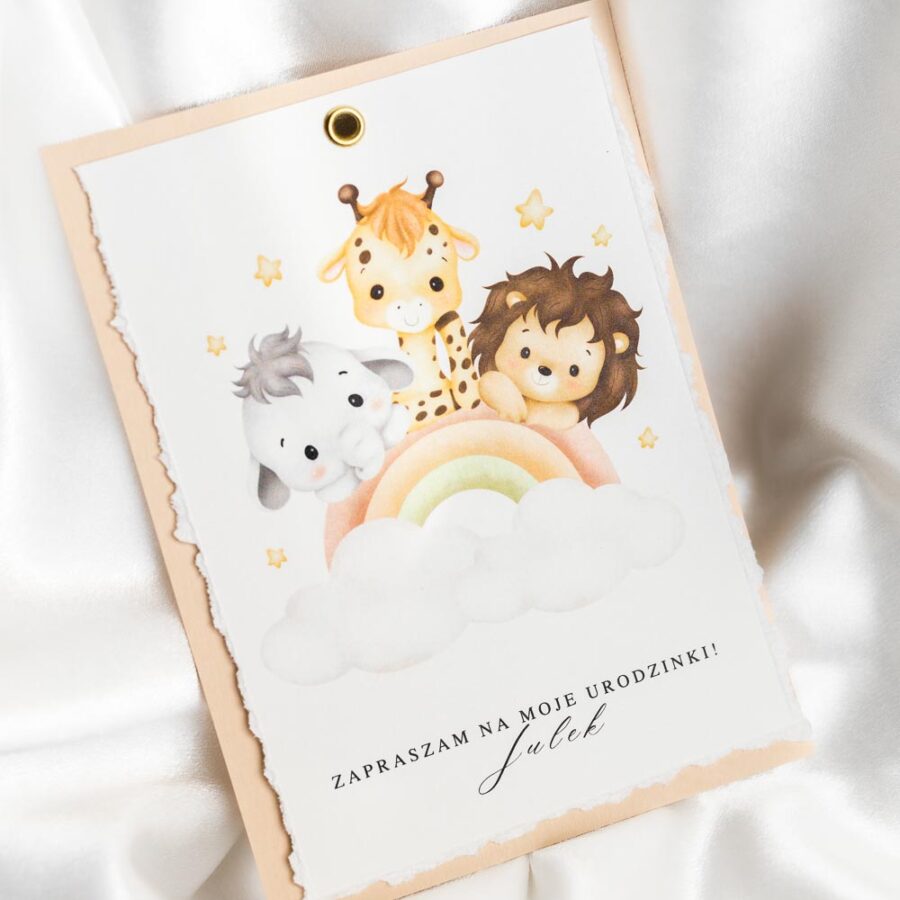 Safari - zaproszenie na urodziny