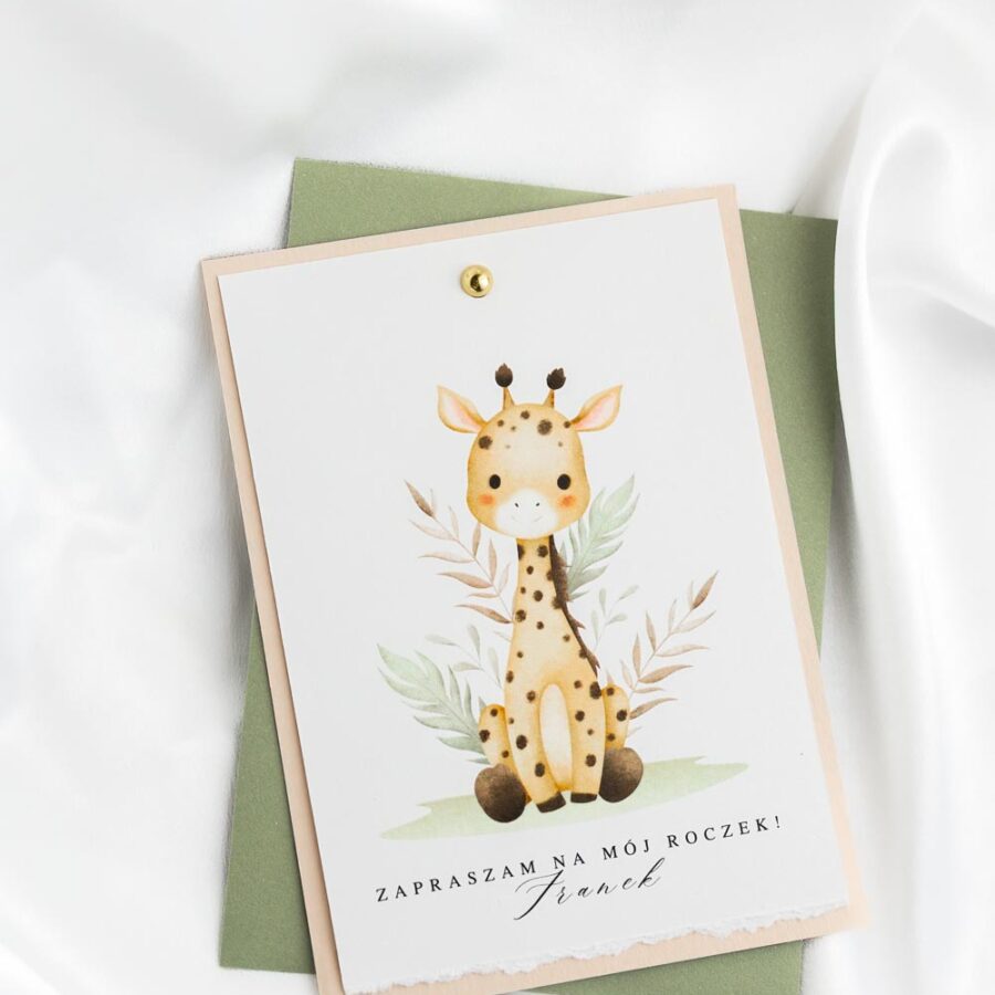 Giraffe - zaproszenie na urodziny