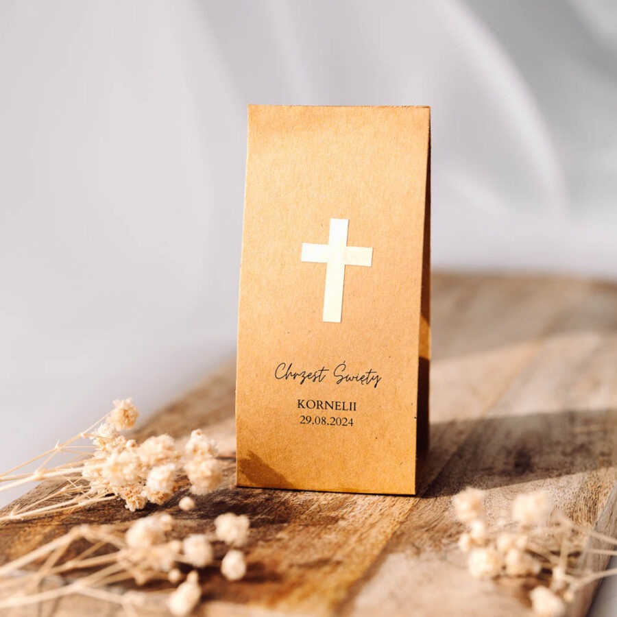 ŚWIECA SOJOWA BUBBLE W OPAKOWANIU II Z KRZYŻEM