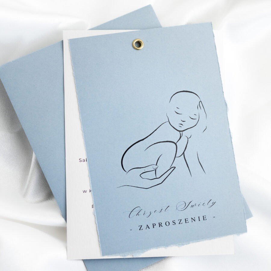 Newborn - zaproszenie na chrzest