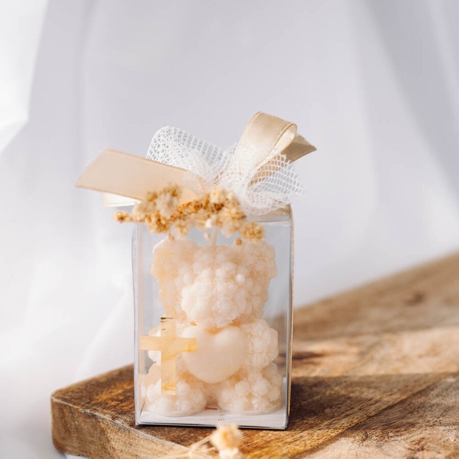 ŚWIECA SOJOWA MIŚ Z SERCEM II