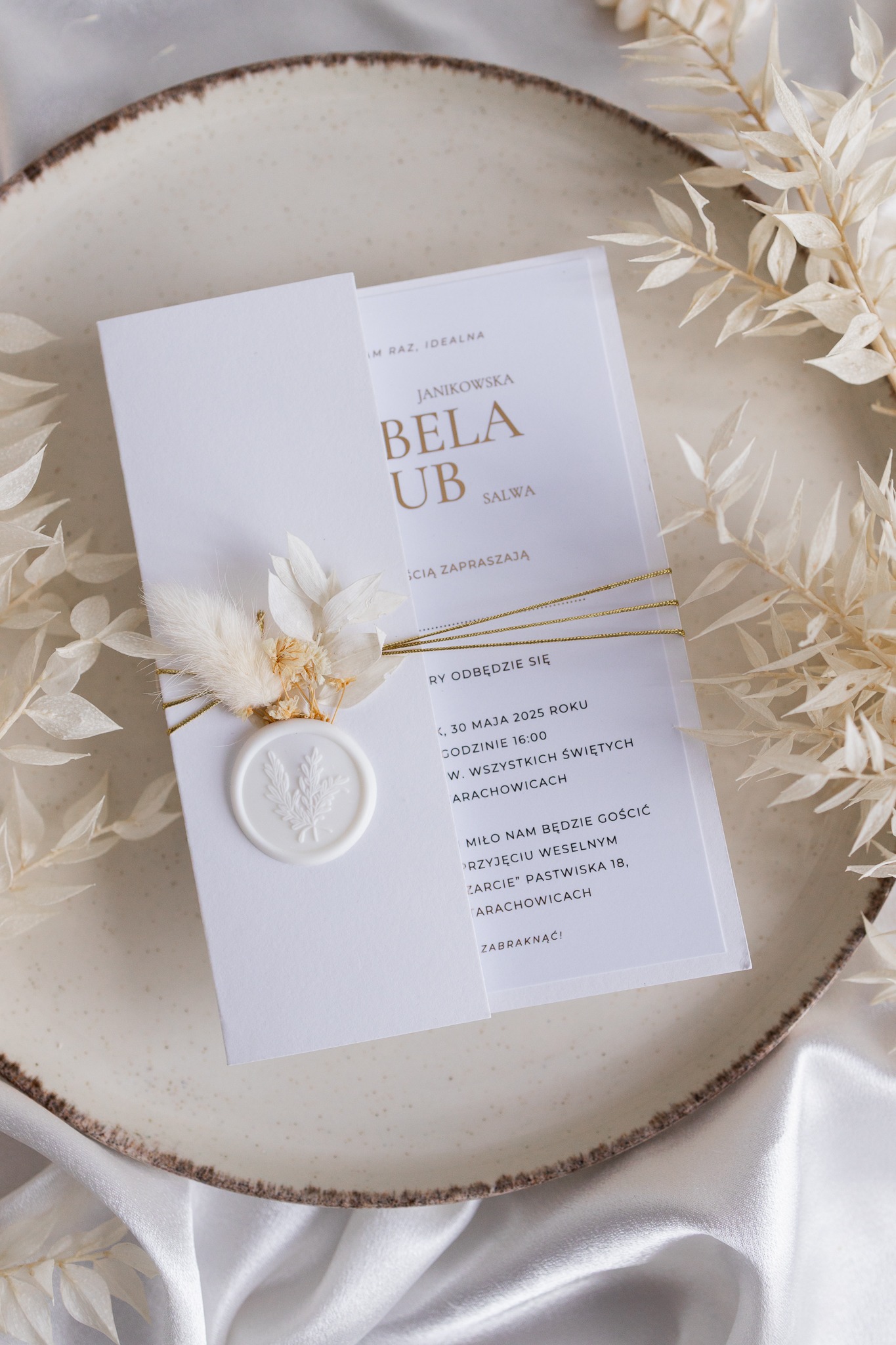 ZAPROSZENIE NA ŚLUB W FOLDERZE | DUSTY BLUE - obrazek 5
