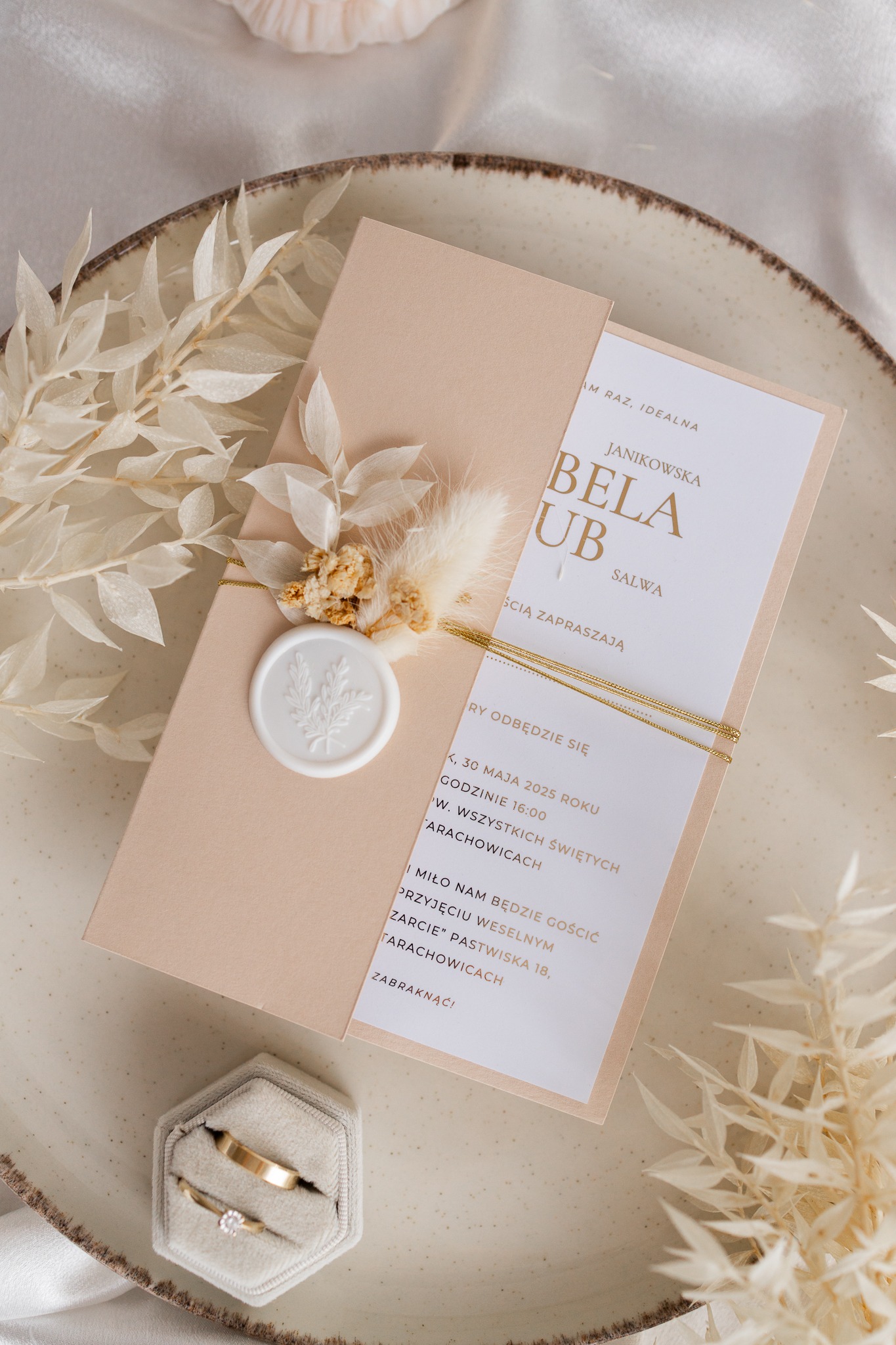ZAPROSZENIE NA ŚLUB W FOLDERZE | DUSTY BLUE - obrazek 7