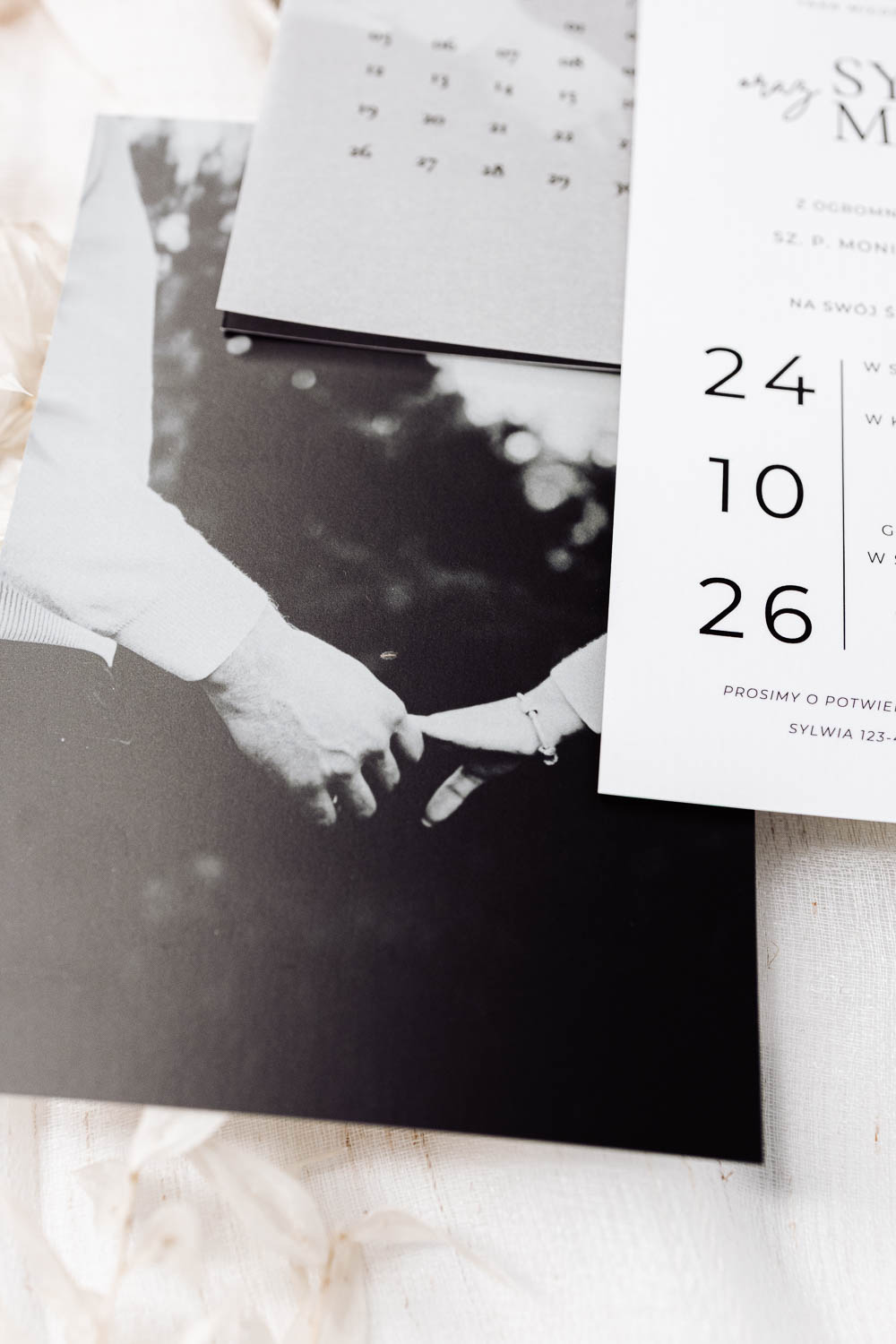 Zaproszenie ślubne z kalką i zdjęciem - obrazek 4