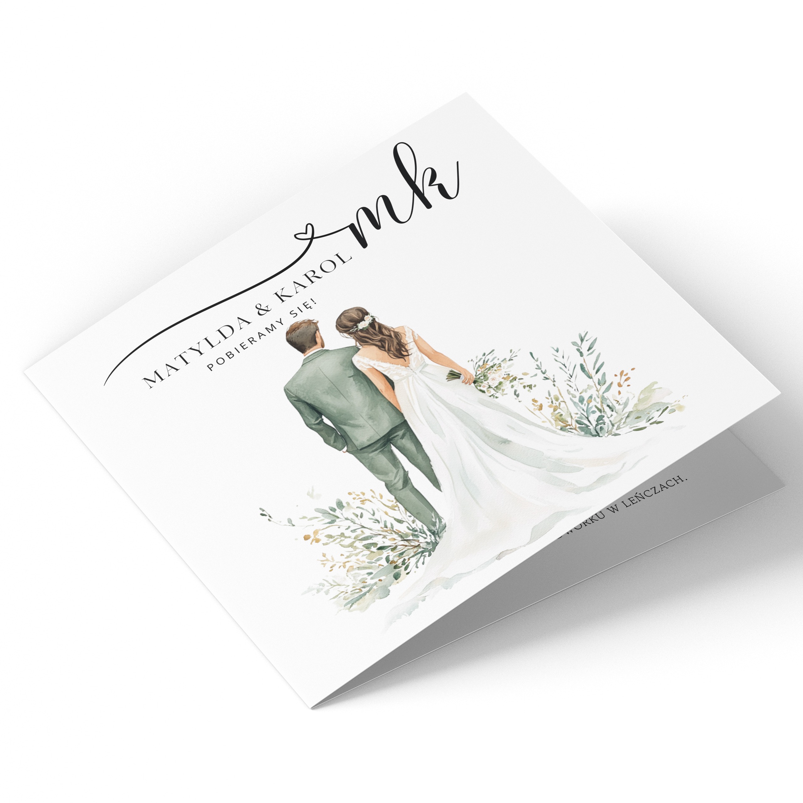 ZAPROSZENIE ŚLUBNE W PASTELOWYCH ODCIENIACH - PZ9 - obrazek 3