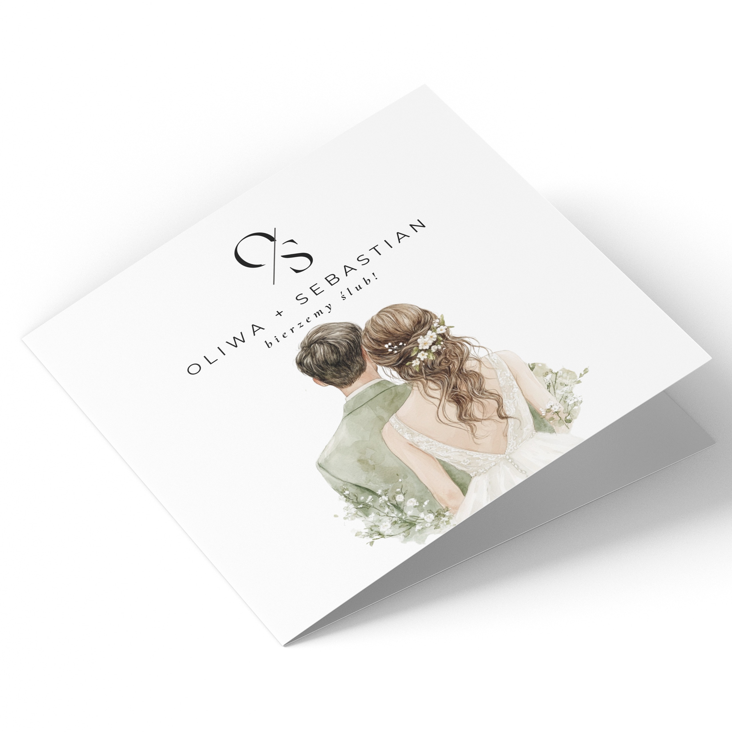 ZAPROSZENIE ŚLUBNE W PASTELOWYCH ODCIENIACH - PZ11 - obrazek 2