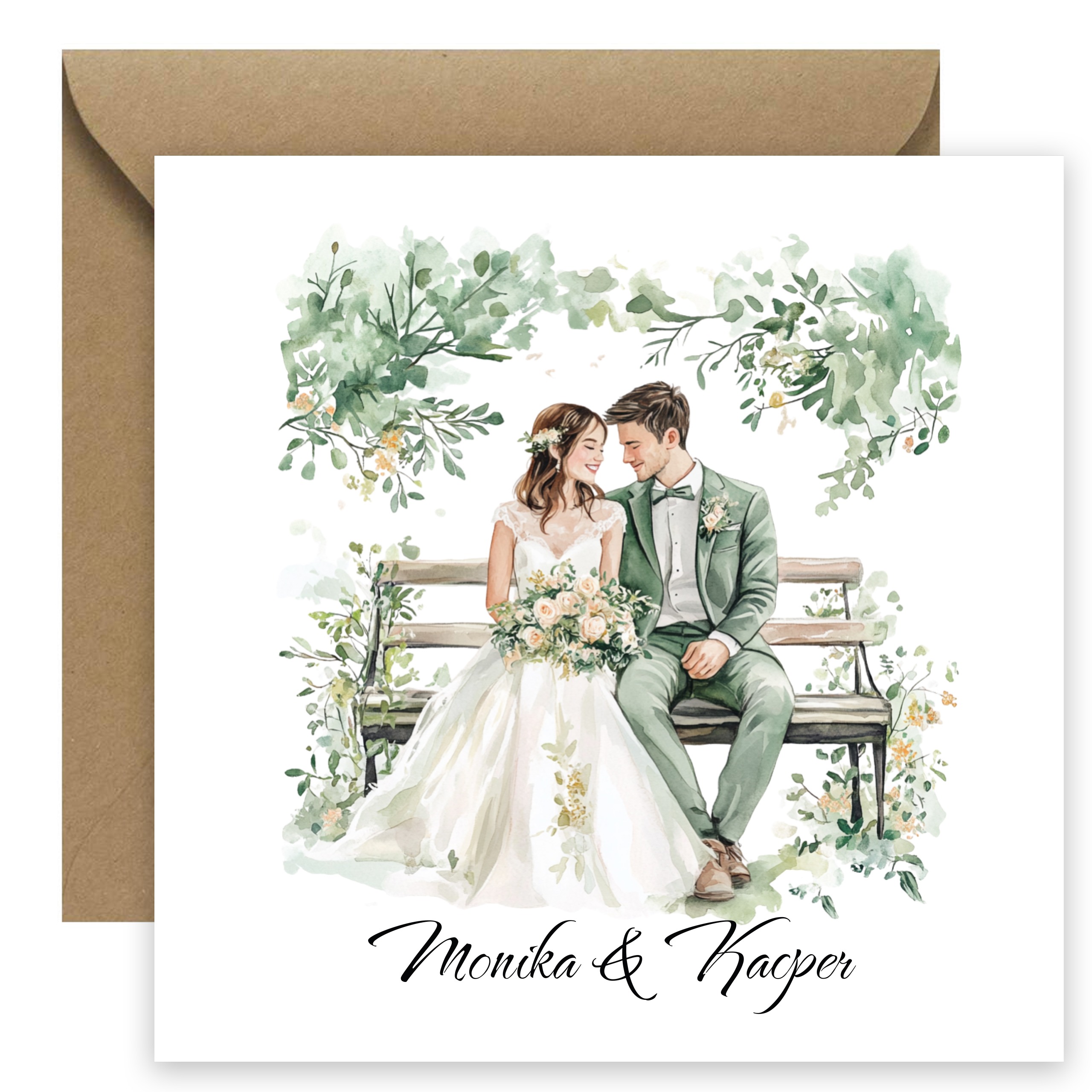 ZAPROSZENIE ŚLUBNE W PASTELOWYCH ODCIENIACH - PZ5 - obrazek 3