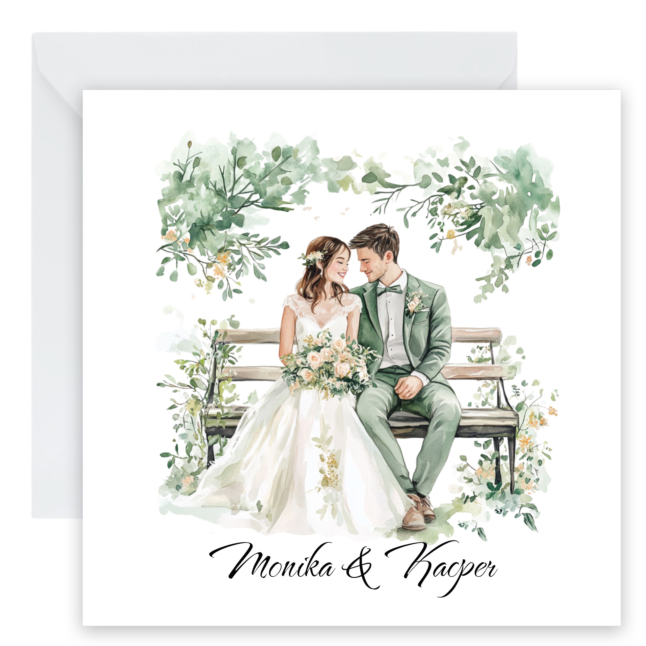 ZAPROSZENIE ŚLUBNE W PASTELOWYCH ODCIENIACH - PZ5 - obrazek 2