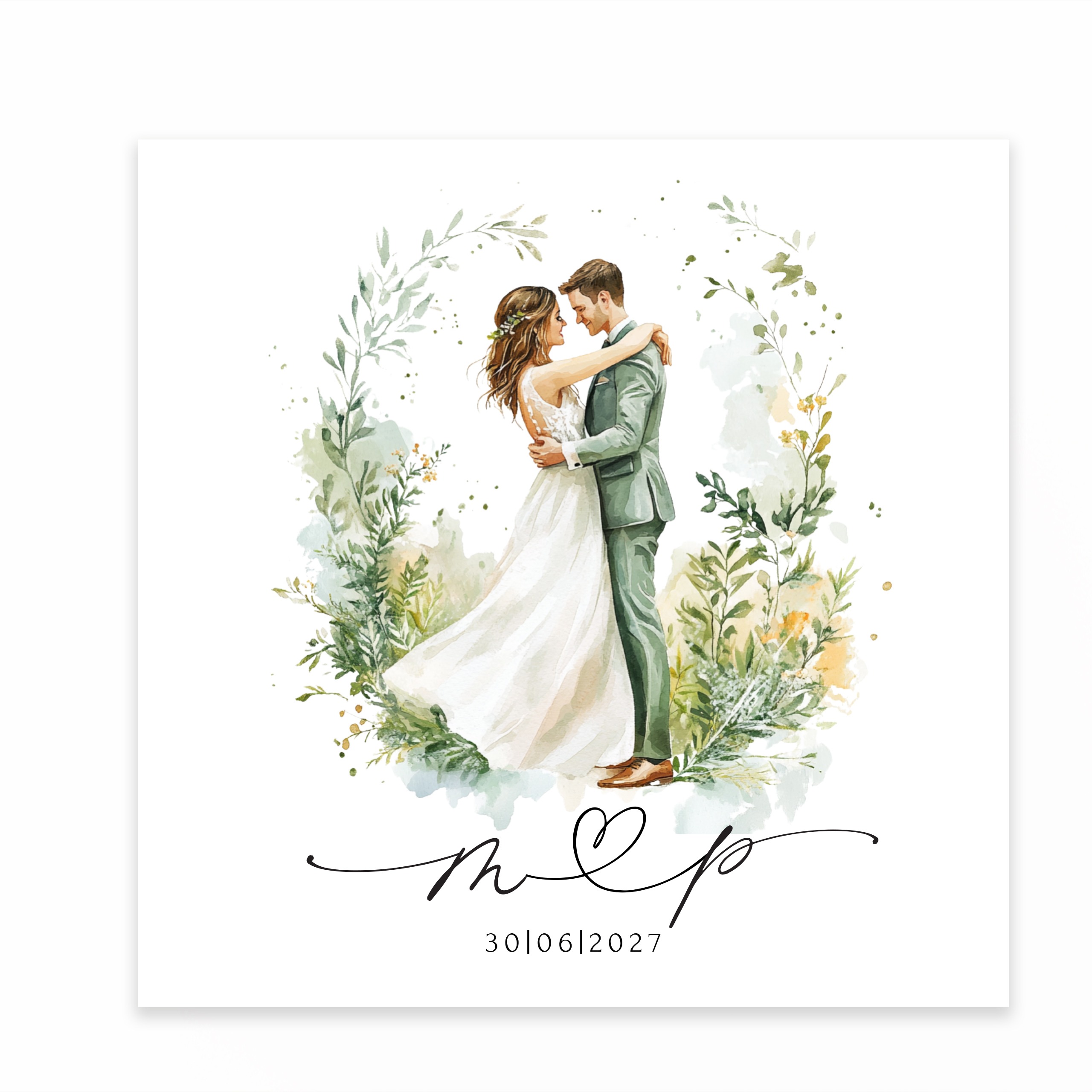 ZAPROSZENIE ŚLUBNE W PASTELOWYCH ODCIENIACH - PZ6 - obrazek 2