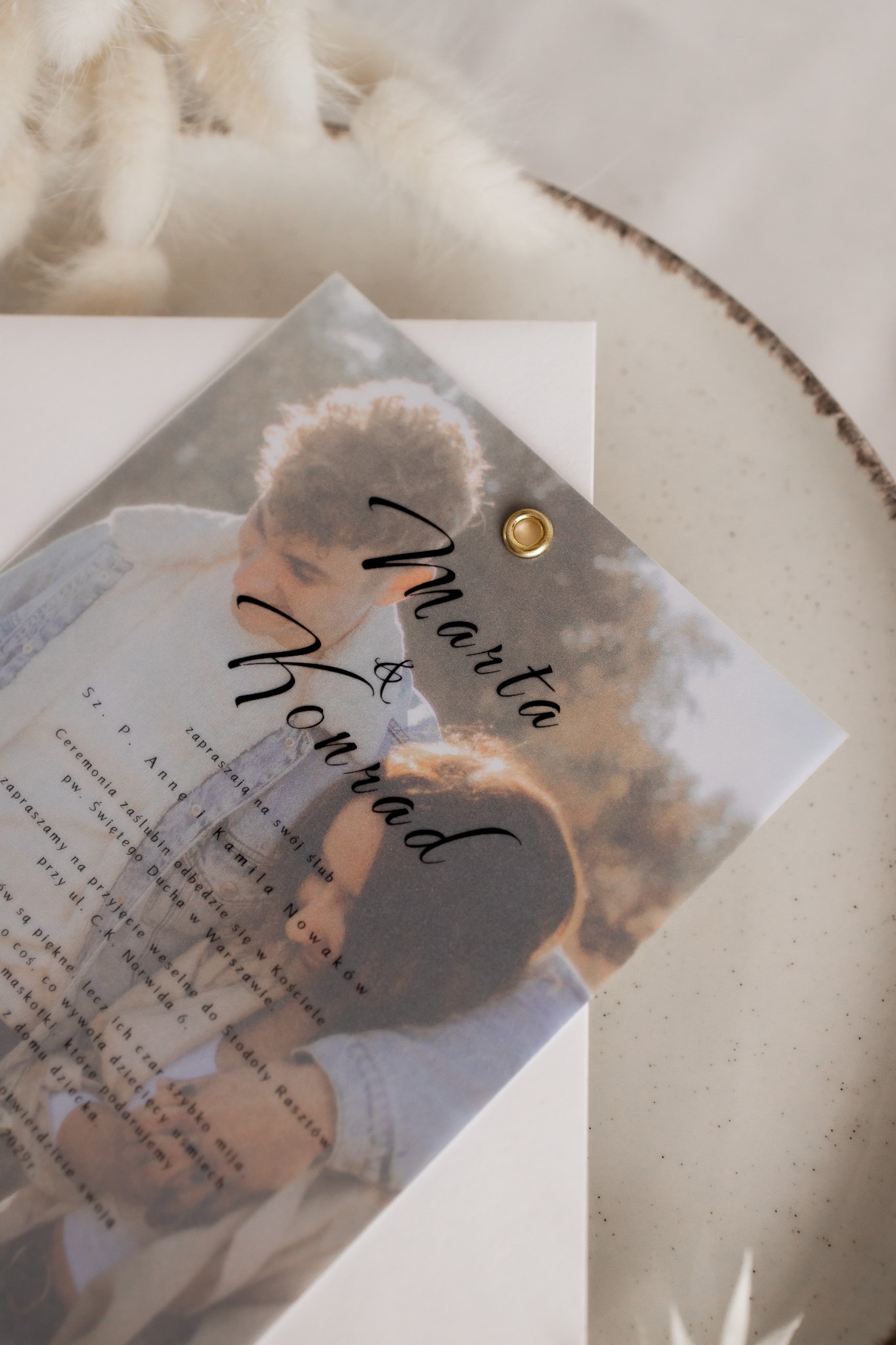 Zaproszenie ze zdjęciem i kalką K3 - obrazek 3