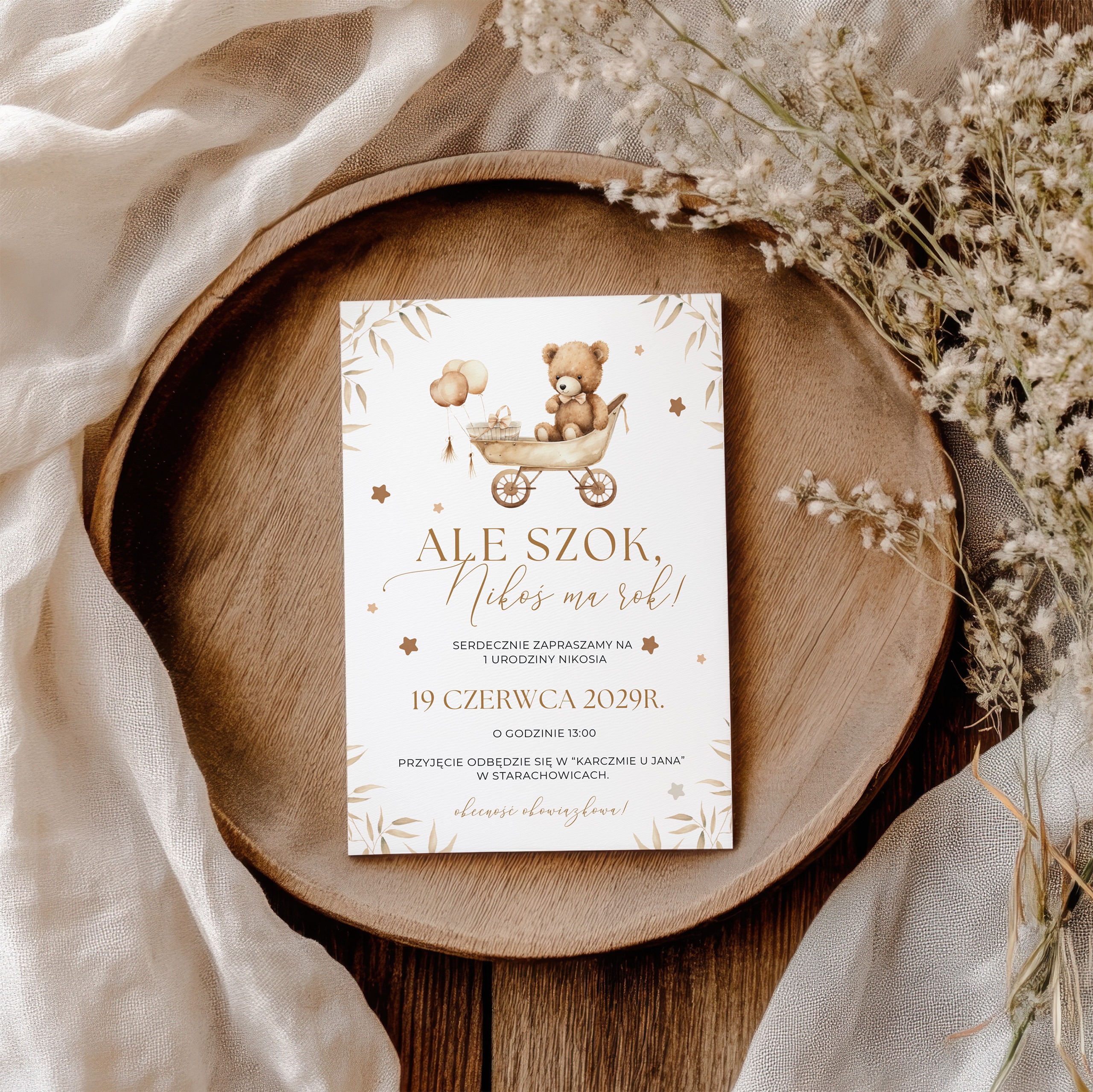 ZAPROSZENIE NA ROCZEK Z MISIEM R-02