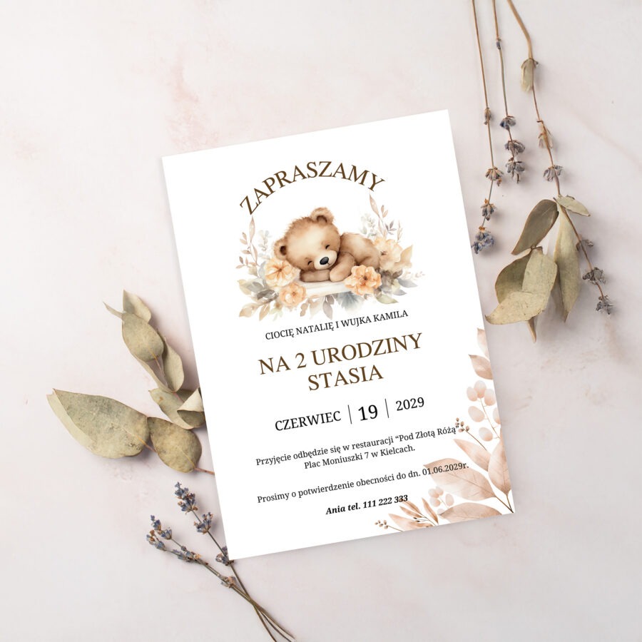 ZAPROSZENIE NA ROCZEK Z MISIEM R-01