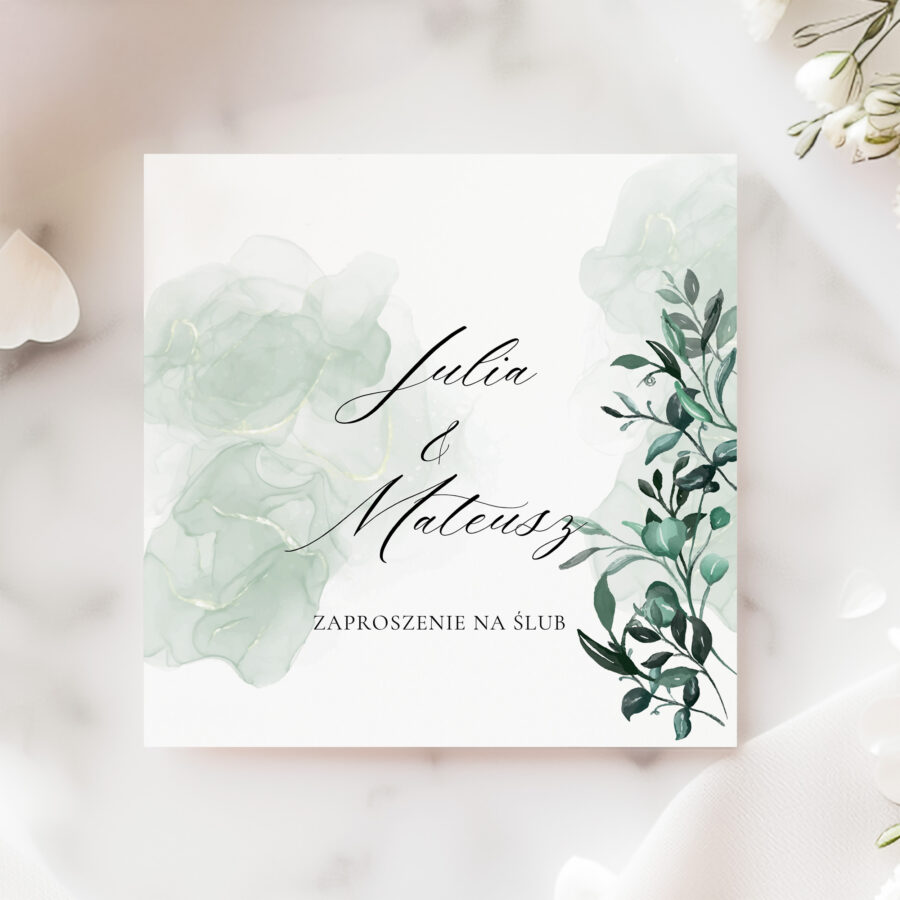 ZAPROSZENIE ŚLUBNE SKŁADANE - PZ23