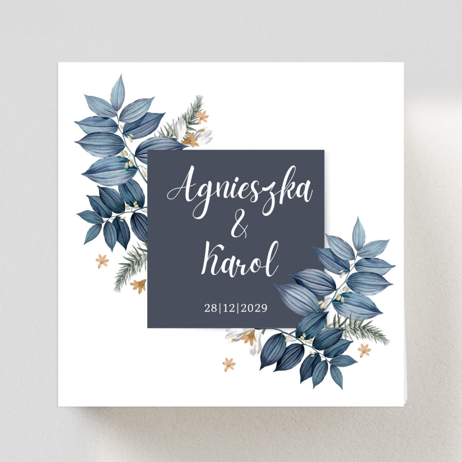 ZAPROSZENIE ŚLUBNE SKŁADANE - PZ24