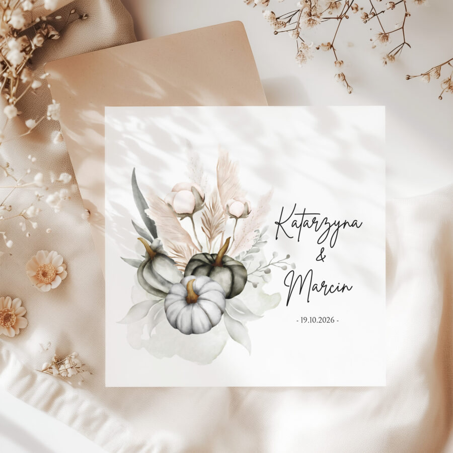 ZAPROSZENIE ŚLUBNE SKŁADANE - PZ25
