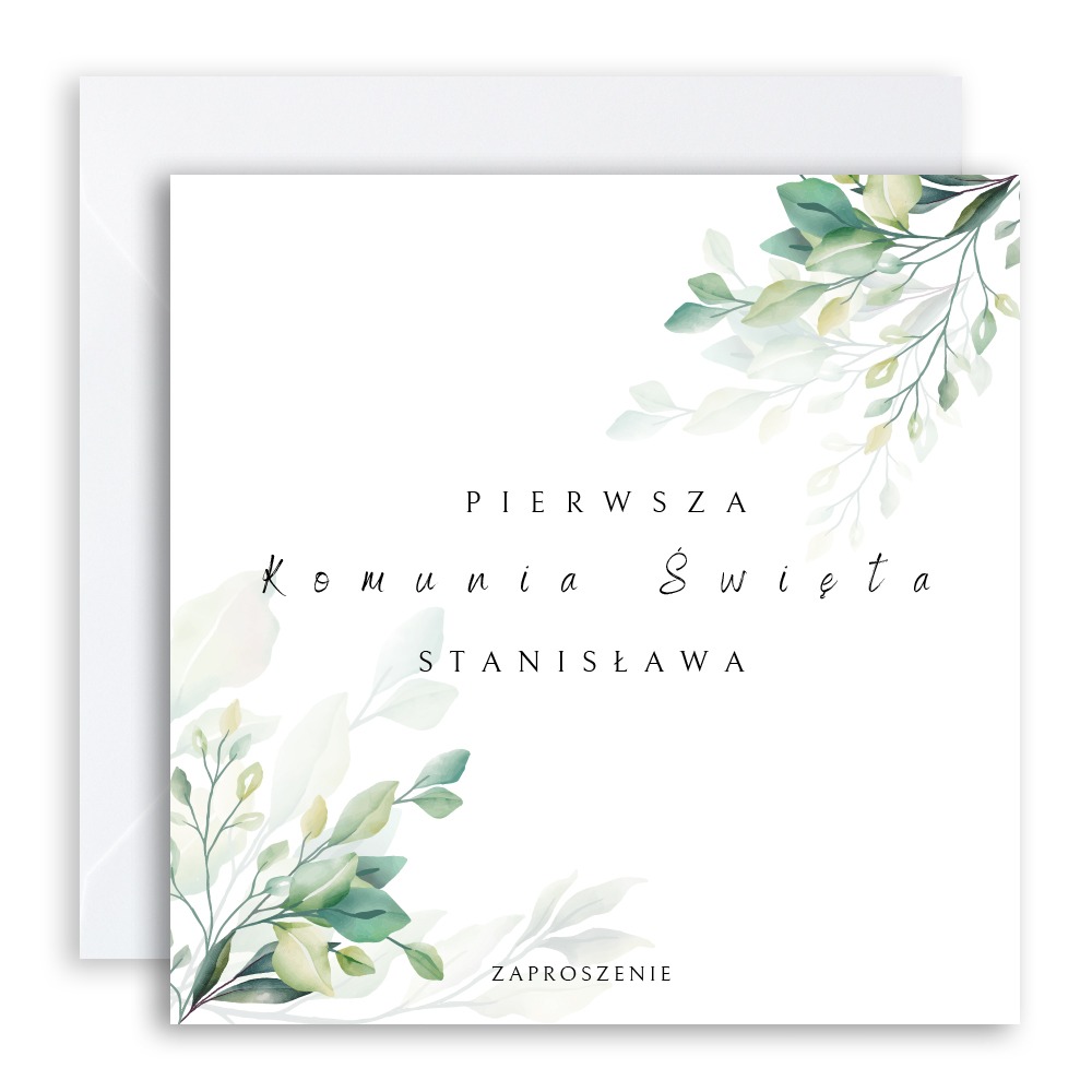 SKŁADANE ZAPROSZENIE NA KOMUNIĘ ŚWIĘTĄ - S02 - obrazek 3