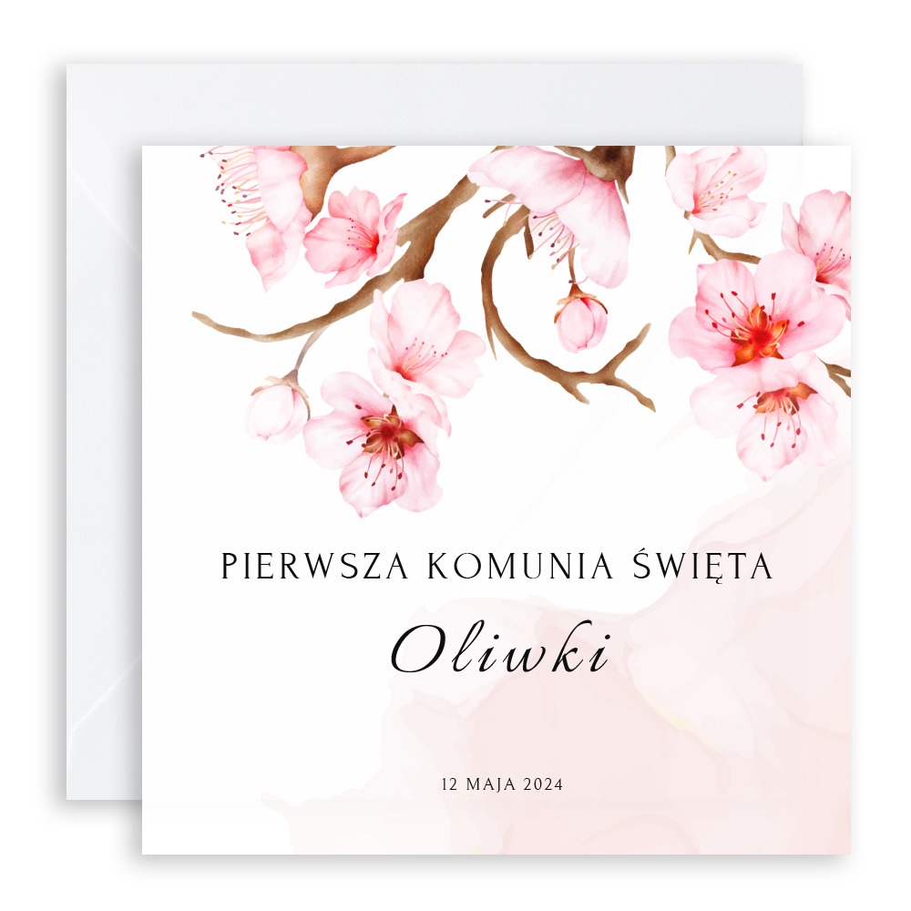 SKŁADANE ZAPROSZENIE NA KOMUNIĘ ŚWIĘTĄ - S03 - obrazek 2