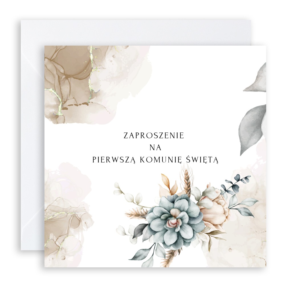 SKŁADANE ZAPROSZENIE NA KOMUNIĘ ŚWIĘTĄ - S04 - obrazek 3
