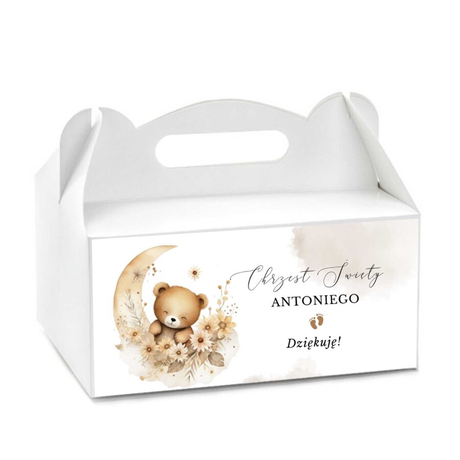 PUDEŁKO NA CIASTO NA CHRZEST ŚWIĘTY Z IMIENIEM C011