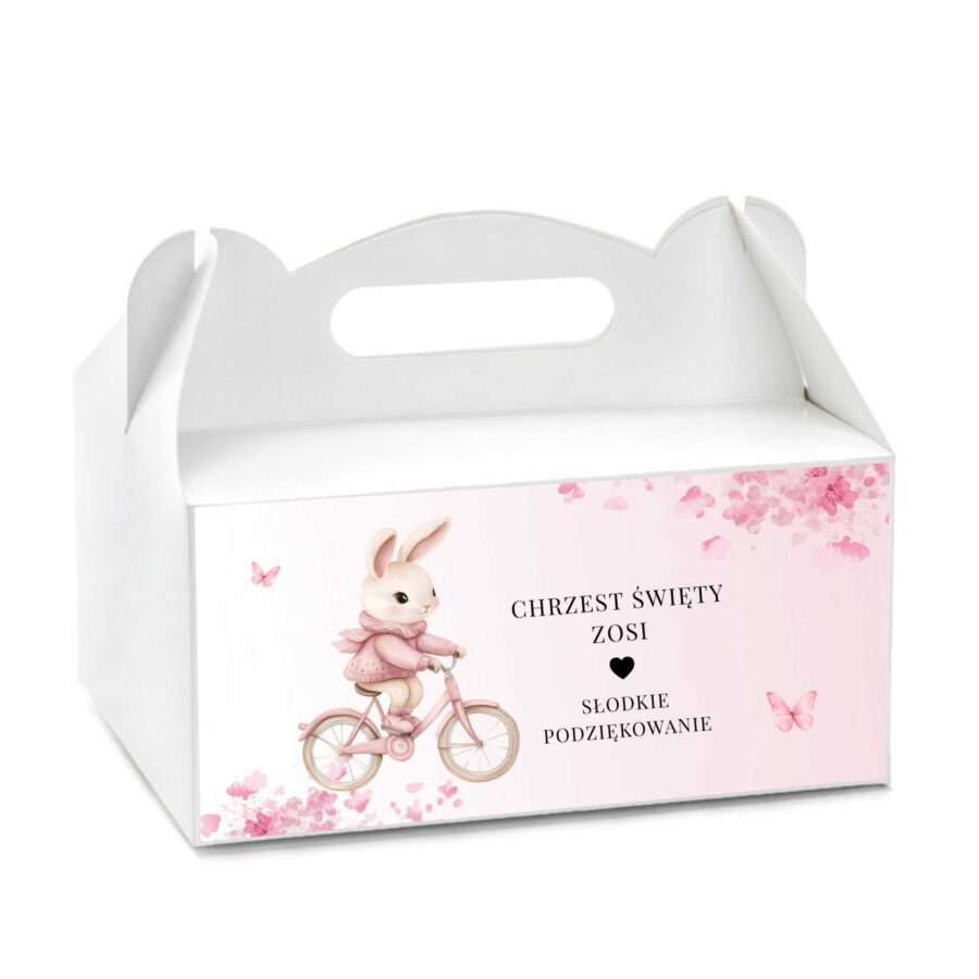 PUDEŁKO NA CIASTO NA CHRZEST ŚWIĘTY Z IMIENIEM C004