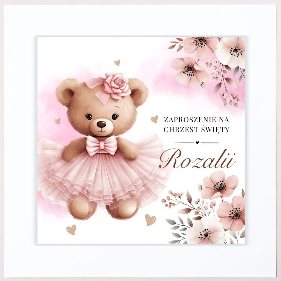 UROCZE ZAPROSZENIE NA CHRZEST ŚWIĘTY - KW05