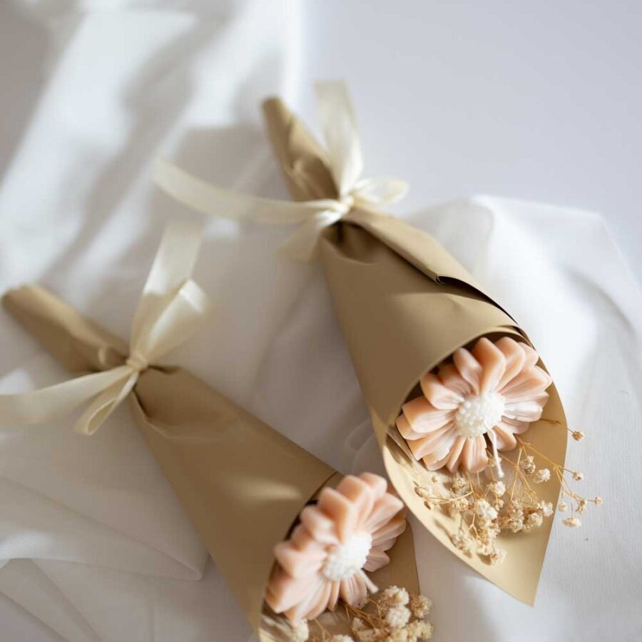 ŚWIECA SOJOWA BUKIET STOKROTKA