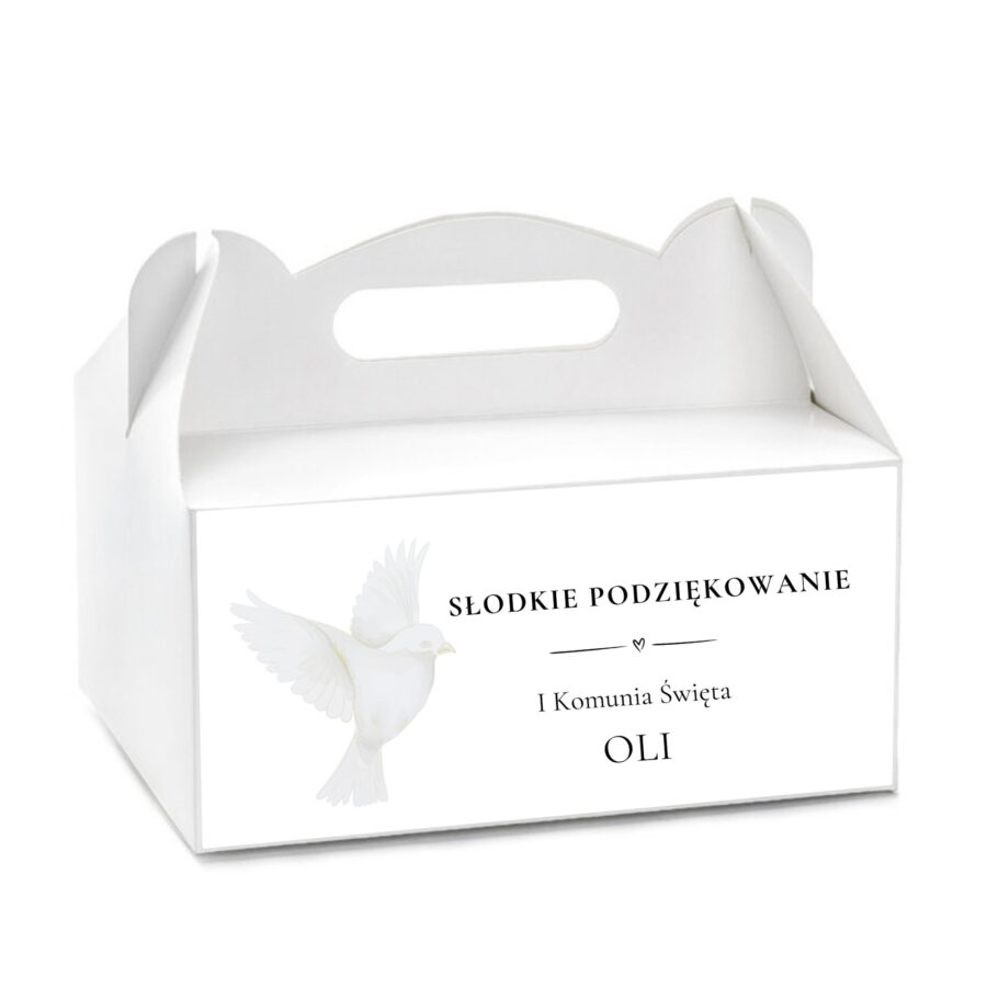 PUDEŁKO NA CIASTO KOMUNIJNE D001