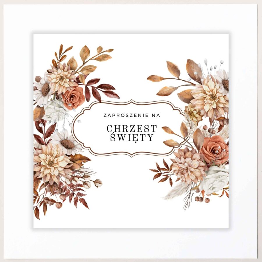 UROCZE ZAPROSZENIE NA CHRZEST ŚWIĘTY - KW08