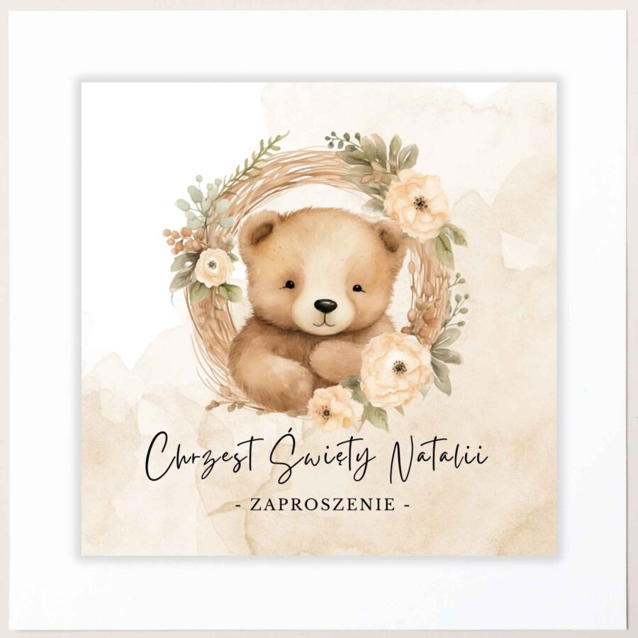UROCZE ZAPROSZENIE NA CHRZEST ŚWIĘTY - KW12