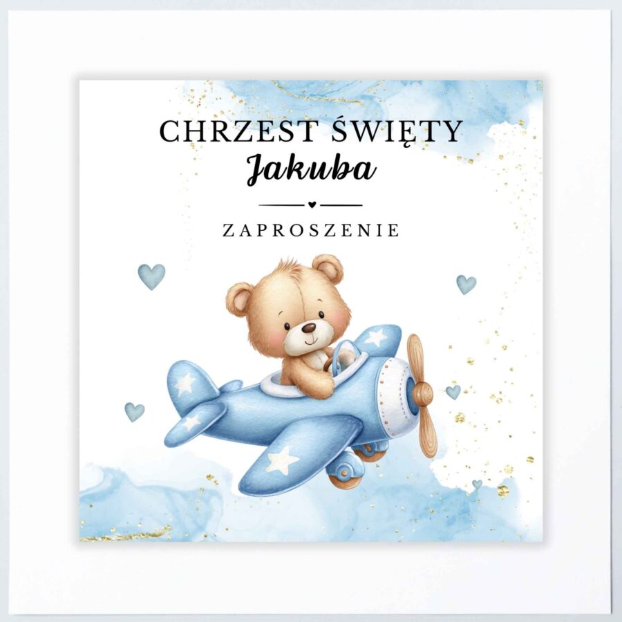 UROCZE ZAPROSZENIE NA CHRZEST ŚWIĘTY - KW14