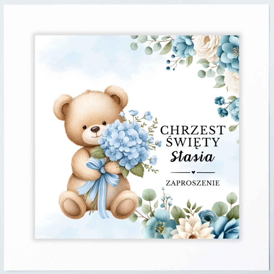 UROCZE ZAPROSZENIE NA CHRZEST ŚWIĘTY - KW15