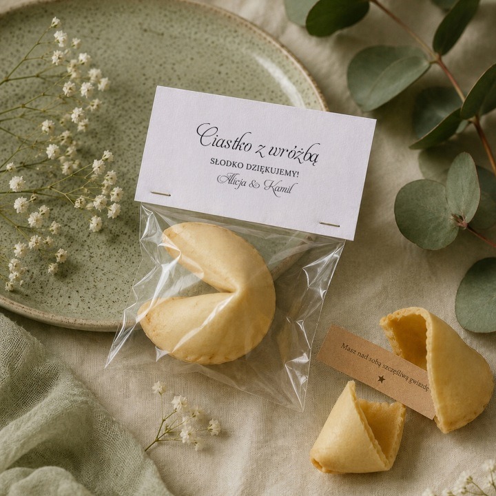 Ciasteczko z Wróżbą Kwiaty Boho Personalizowane - 003 - obrazek 2